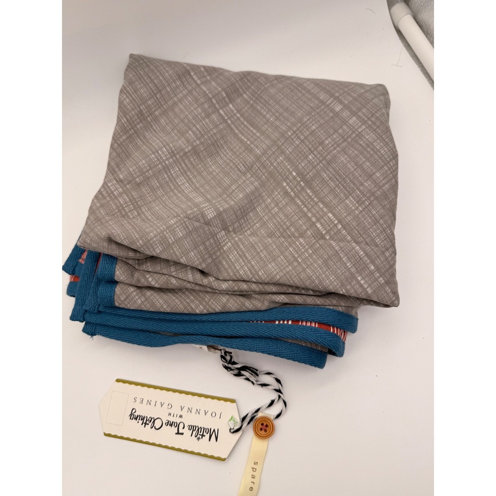 Matilda Jane Joanna Gaines Blanket Kids OS Grey Red Striped Reversible New